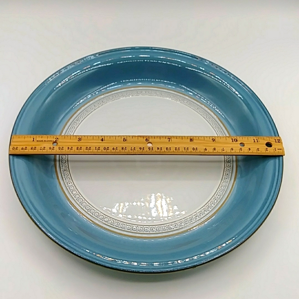 Denby Castile Blue 12” Round Platter. England - Picture 8 of 10